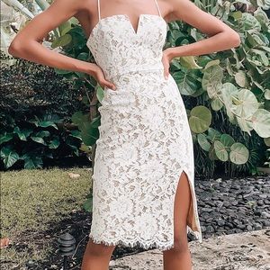 Lulus Amazing Allure Lace Midi Dress